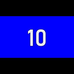10 Seconds Countdown Timer | Blue Screen