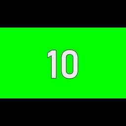 10 Seconds Countdown Timer | Green Screen
