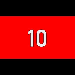 10 Seconds Countdown Timer | Red Screen