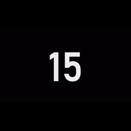 15 Seconds Countdown Timer | Black Screen