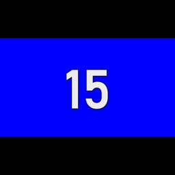 15 Seconds Countdown Timer | Blue Screen