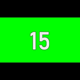 15 Seconds Countdown Timer | Green Screen