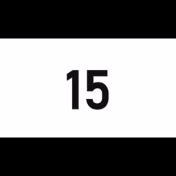 15 Seconds Countdown Timer | White Screen