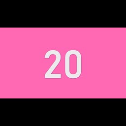 20 Seconds Countdown Timer | Pink Screen