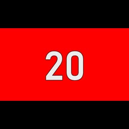 20 Seconds Countdown Timer | Red Screen