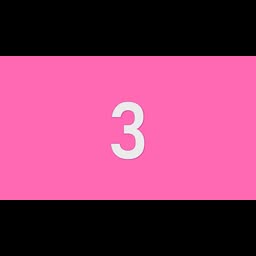 3 Seconds Countdown Timer | Pink Screen