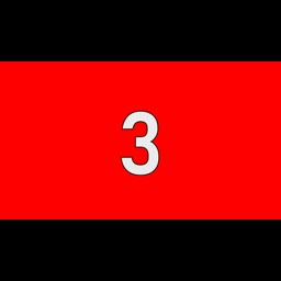 3 Seconds Countdown Timer | Red Screen