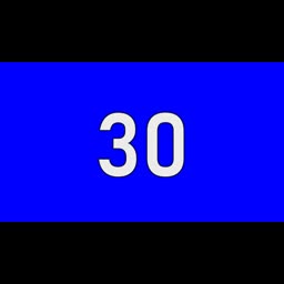 30 Seconds Countdown Timer | Blue Screen