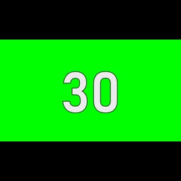 30 Seconds Countdown Timer | Green Screen