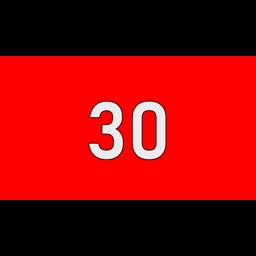 30 Seconds Countdown Timer | Red Screen