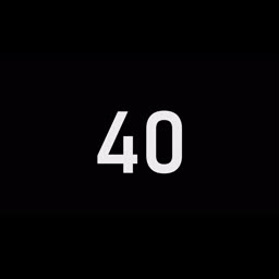 40 Seconds Countdown Timer | Black Screen