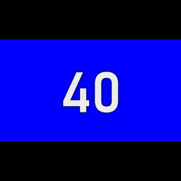 40 Seconds Countdown Timer | Blue Screen