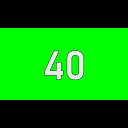 40 Seconds Countdown Timer | Green Screen