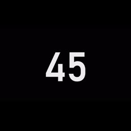 45 Seconds Countdown Timer | Black Screen