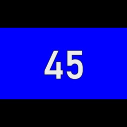 45 Seconds Countdown Timer | Blue Screen