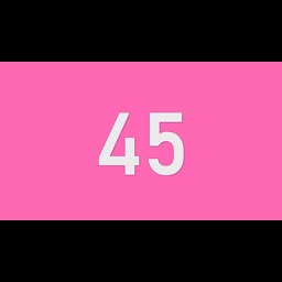 45 Seconds Countdown Timer | Pink Screen