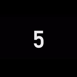 5 Seconds Countdown Timer | Black Screen