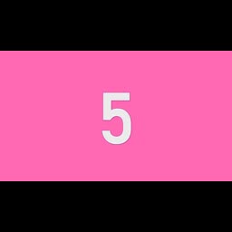 5 Seconds Countdown Timer | Pink Screen