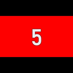 5 Seconds Countdown Timer | Red Screen
