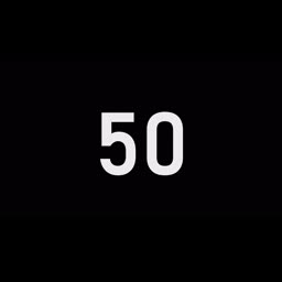 50 Seconds Countdown Timer | Black Screen