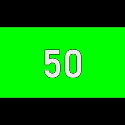 50 Seconds Countdown Timer | Green Screen