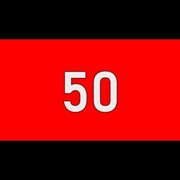 50 Seconds Countdown Timer | Red Screen