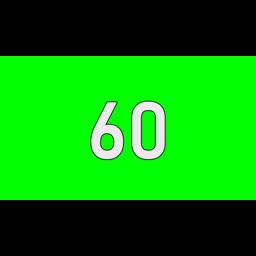 60 Seconds Countdown Timer | Green Screen